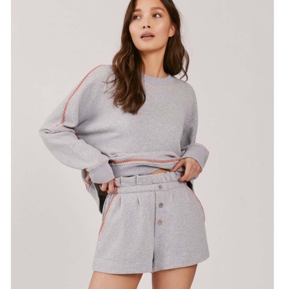NWT Something Navy Hazel Paperbag Sweatshorts Sz-Sm SoldOut!!